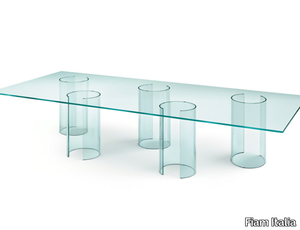 LUXOR - Glass table _ Fiam Italia