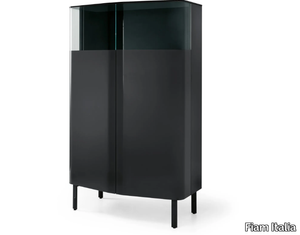 LADY PLIÉ - Wood and glass cupboard with doors _ Fiam Italia