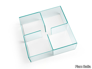 QUADRA - Glass coffee table _ Fiam Italia