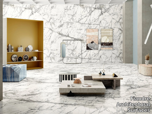 INVISIBLE - Porcelain stoneware wall/floor tiles with marble effect _ Fiandre Architectural Surfaces