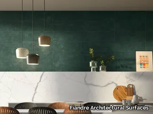 URBAN GREEN ACTIVE - Antibacterial porcelain stoneware wall tiles with stone effect _ Fiandre Architectural Surfaces