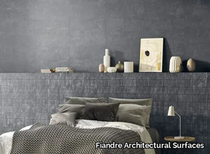 URBAN INDIGO ACTIVE - Antibacterial porcelain stoneware wall tiles with stone effect _ Fiandre Architectural Surfaces