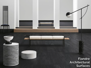 NEO BLACK - Porcelain stoneware wall/floor tiles with stone effect _ Fiandre Architectural Surfaces