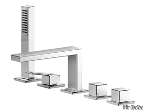 KELIO 63 - 6331404 - 5 hole Recessed bathtub set with hand shower _ Fir Italia