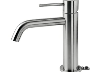 CLEOSTEEL 48 - 4811700 - Countertop single handle stainless steel washbasin mixer without waste _ Fir Italia