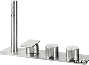 PLAYSTEEL 58 - 5831504 - Bathtub set with hand shower with plate _ Fir Italia