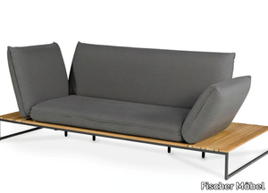 FLORA LOUNGE - Outdoor sofa with adjustable mechanism for backrest/armrests _ Fischer Möbel