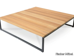 FLORA - Low square teak coffee table _ Fischer Möbel