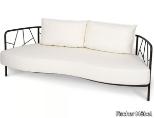 AURA - Stainless steel garden sofa _ Fischer Möbel