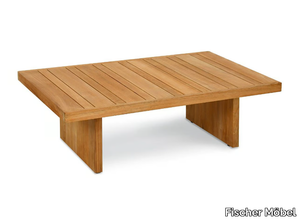 BOLERO - Rectangular teak coffee table _ Fischer Möbel