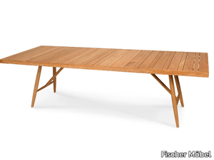 BELUGA - Rectangular teak garden table _ Fischer Möbel