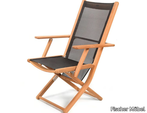 TENNIS - Recliner garden chair with armrests _ Fischer Möbel