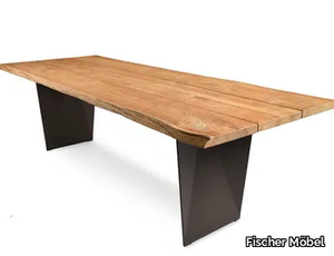 TIERRA - Rectangular teak dining table _ Fischer Möbel