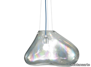 BOLLA - Blown glass pendant lamp _ FontanaArte