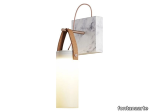 GALERIE - Blown glass and marble wall lamp _ FontanaArte