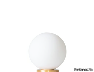 PALLINA - LED blown glass table lamp _ FontanaArte