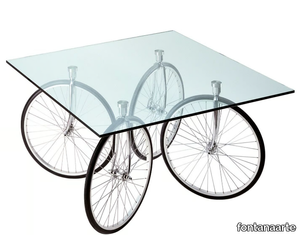 TOUR - Square float glass table _ FontanaArte