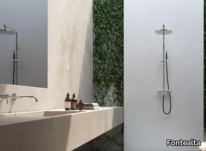 WATERLINE W65.E - Wall-mounted shower unit with thermostatic mixer _ Fontealta