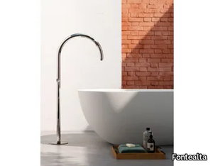 ORIGO C40V - Floor standing stainless steel bathtub tap _ Fontealta