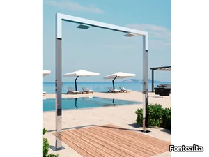 LARES PQ80.2 - Stainless steel outdoor shower _ Fontealta