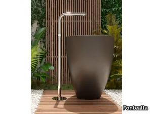 SKINNY S40L.M - Stainless steel 316 outdoor column for washbasin _ Fontealta