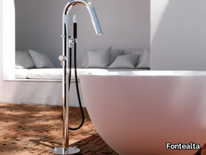 TWIGGY CS40V.E - Floor standing stainless steel 316 bathtub tap _ Fontealta