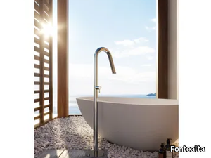 TWIGGY CS40V - Floor standing stainless steel 316 bathtub tap _ Fontealta