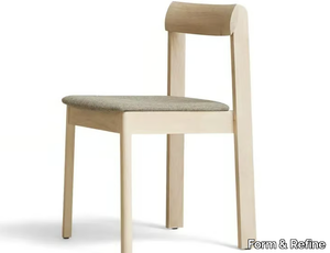 BLUEPRINT - Stackable ash chair with integrated cushion _ Form & Refine