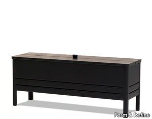 A LINE 111 - Black stained oak storage chest _ Form & Refine