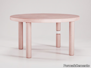 FLIPPER - Round cement dining table _ Forma&Cemento