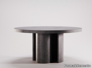 ATLANTE - Round cement table _ Forma&Cemento