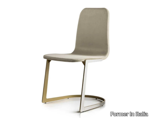 ANITA - Fabric chair and satin steel base _ Former In Italia