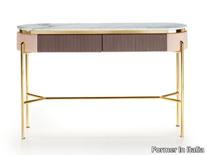 BRERA - Oval console table with drawers _ Former In Italia