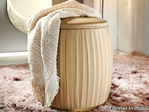 PLISSÉ - Round storage pouf _ Former In Italia