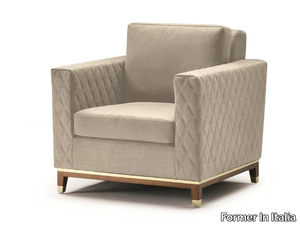 LOLA - Velvet armchair with armrests _ Former In Italia