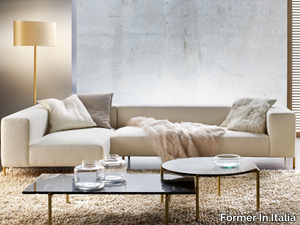 BRERA - Sectional fabric sofa with chaise longue _ Former In Italia