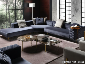 BRERA PLUS - Corner sectional velvet sofa _ Former In Italia