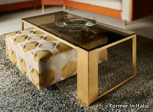 HIRO - Rectangular glass coffee table _ Former In Italia