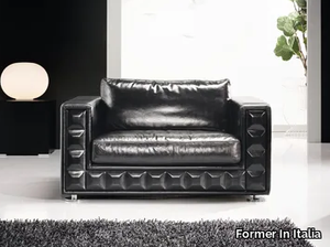 GORDON PLUS - Leather small sofa _ Former In Italia