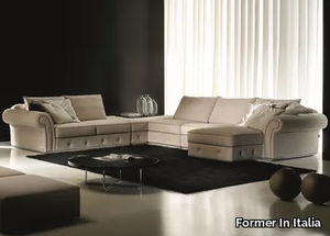 RAMON PLUS - Corner sectional velvet sofa _ Former In Italia