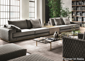 VISCONTI PLUS - Sectional velvet sofa _ Former In Italia