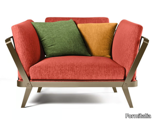 CAESAR - Fabric garden armchair with armrests _ Formitalia