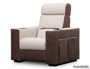 DUSTIN B - Recliner armchair with armrests Home Theater _ Formitalia