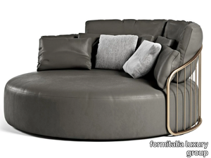 CHARLESTON ROUND - Curved leather sofa _ formitalia luxury group