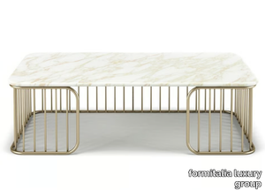 CHARLESTON - Rectangular marble coffee table _ formitalia luxury group