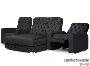 CHRISTOPHER - Sectional tufted armchair Home Theater _ formitalia luxury group