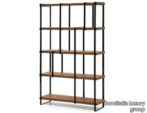 FORTYTWO - Open freestanding wood veneer bookcase _ formitalia luxury group