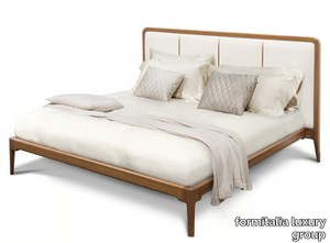 JULIA - Wooden bed with upholstered headboard _ formitalia luxury group