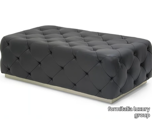 OVERSEAS - Tufted rectangular leather pouf _ formitalia luxury group