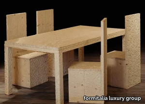 ANGOLO RETTO - Rectangular wooden table _ formitalia luxury group